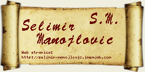 Selimir Manojlović vizit kartica